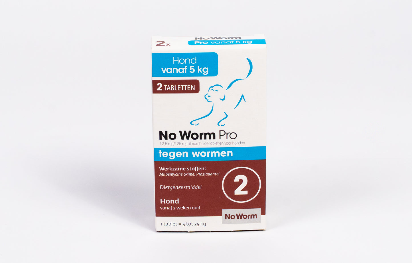 No Worm Pro Hond vanaf 5 kg - 2 Ontwormingstabletten