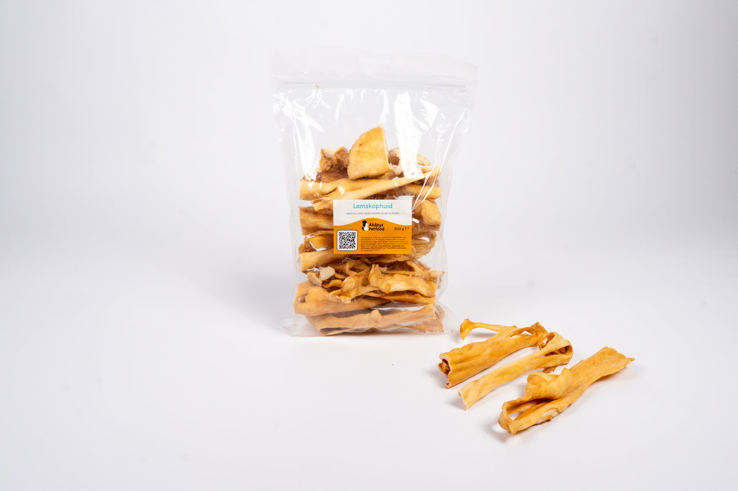 Lamskophuid - Hondensnacks - Lam 200 gram