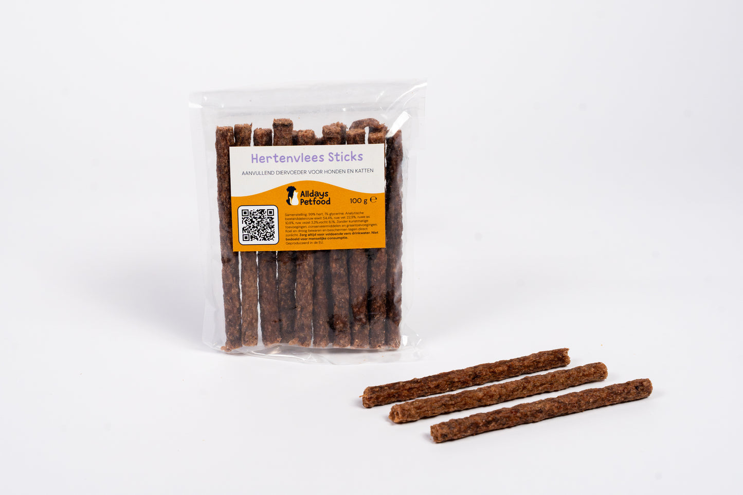 Hertenvlees Sticks - Hondensnacks - Hert 100 gram