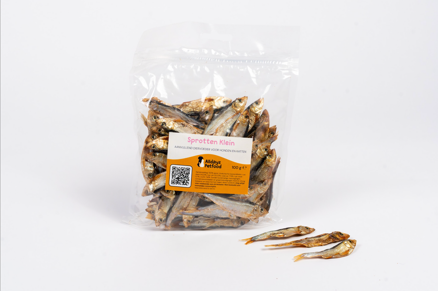 Sprotten Klein - Kattensnacks - Vis 100 gram