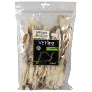 Konijnenoren met vacht 200 gr