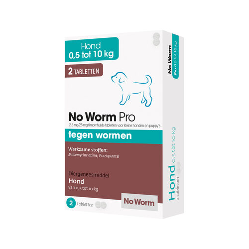 No worm pro hond 2 tabletten 0.5 tot 10kg