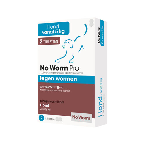 No worm pro hond 2 tabletten vanaf 5kg
