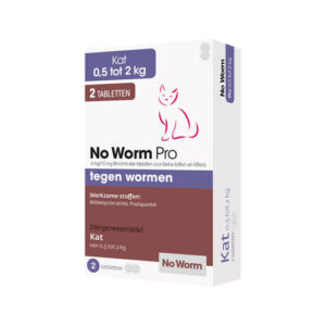 No worm pro kat 2 tabletten 0,5 tot 2 kg