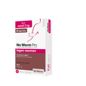 No worm pro kat 4 tabletten vanaf 2 kg