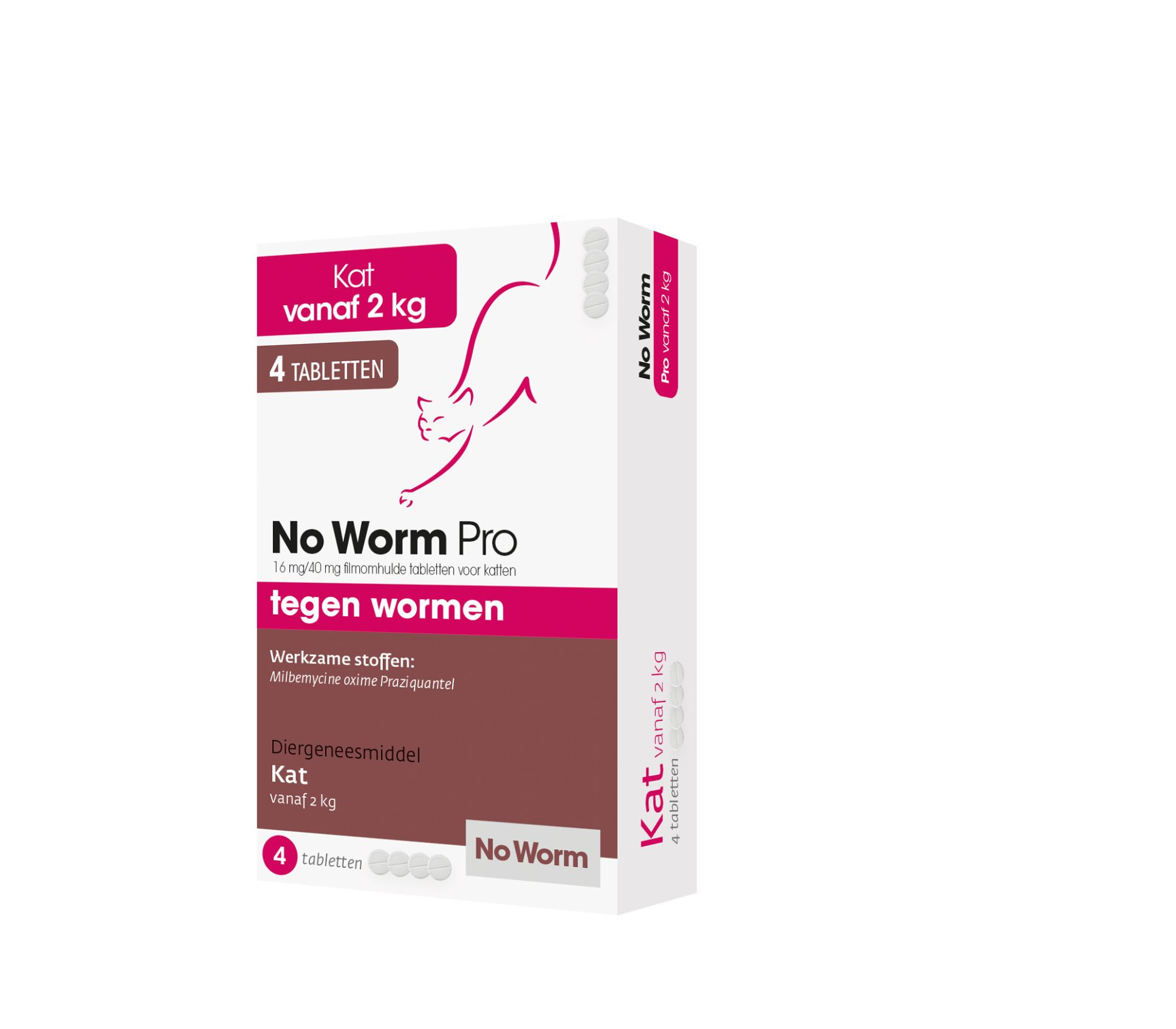 No worm pro kat 4 tabletten vanaf 2 kg
